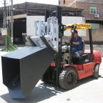 3 toneladas Cubeta de montacargas de horquilla Hyundai Diesel Tenedor bisagra e cubo